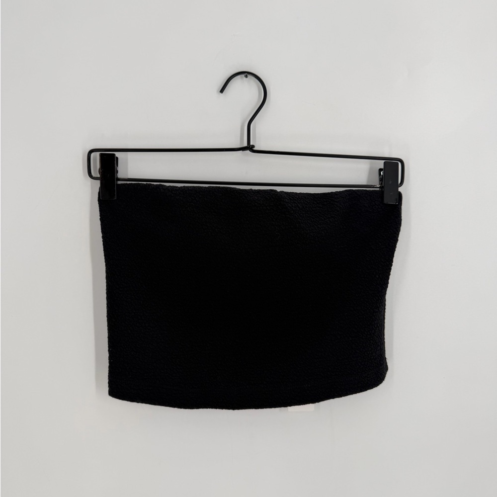 Enza Costa Jacquard Bandeau Top In Black